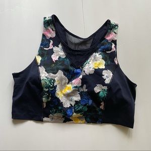 Old Navy Floral Plus Size Sports/Yoga Bra